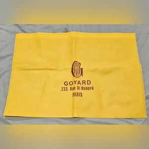 Goyard Authentic 20" X 15" Dust Bag Laundry Cover Protector Yellow Canvas Large